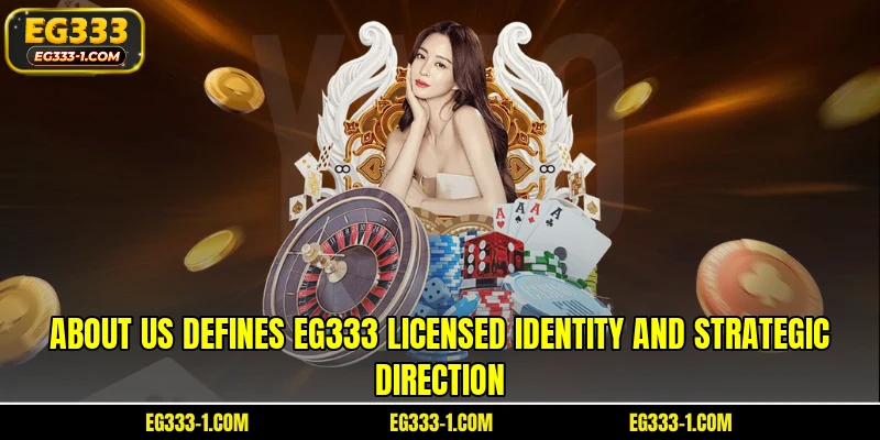 About us defines EG333 licensed identity and strategic direction