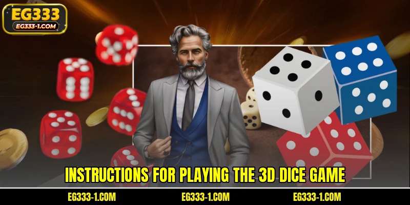 Instructions for playing the 3D dice game