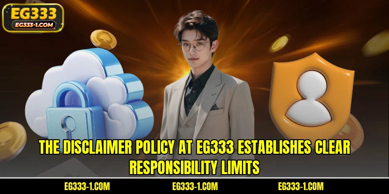 The disclaimer policy at EG333 establishes clear responsibility limits