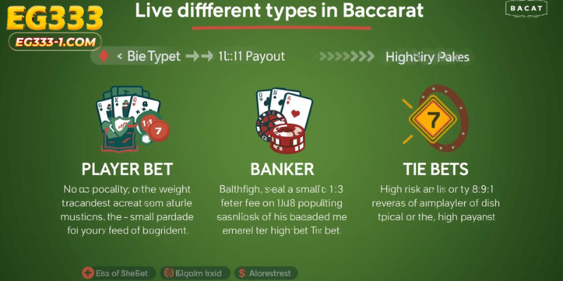 Types of Bets in Baccarat