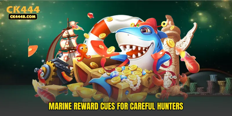 Marine reward cues for careful hunters